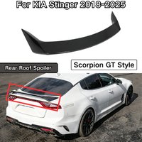 Spoiler dachowy tylny do KIA Stinger 2018-2025, styl Scorpion GT, czarny połysk, malowany na włókno węglowe, akcesoria samochodowe, zestaw karoserii, plastik