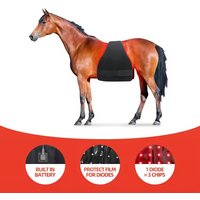 2026 Red Light Therapy Pet Horse & Pony LED Red & Infrared Light Therapy Blanket 660nm 850nm, Battery Built-In for Pain Relief