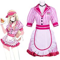 My Dress-Up Darling Marin Kitagawa Cosplay Costume Full Set Sweet Maid Waitress Dress Anime Outfit for Halloween Carnival Party