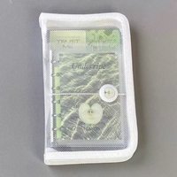 Simple A6 Diagonal PP Zipper Bag Mini Transparent Storage Bag with Zipper File Sorting Bag Student Collect