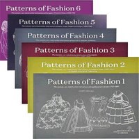 6 Books Patterns of Fashion Textbook Vol.1-6 European Vintage Court Dresses Tailoring Construction and Background