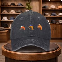 A Men'S Cartoon Shrimp Baseball Cap, Stylish And Adjustable for Outdoor Use, Featuring an Urban Design. This Lightweight And Fas