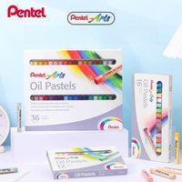 Pentel Arts Oil Pastel Set PHN6/12/25/50 Acid-free pastels are resistant to the effects of humidity for longer lasting drawings