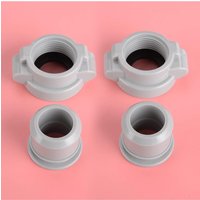 2 Sets B/C Water Pipe Coupling Screw Nut Connector Seals Gaskets Washers fit for Coleman Lay-Z-Spa A P06575 & P61569 Grey