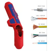 KNIPEX - 16 95 01 SB Tools - Ergostrip, MetricSizes, Right Handed Version (169501SB)