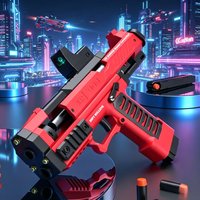 Manual Load Soft Bullet Toy Gun Simulation Pistol Outdoor Battle Shooting Game Inside The Room Kids Birthday Gift