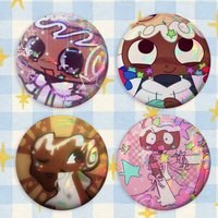 Dandys World Cosmo Laser Button Pins Backpack Clothing Decor Brooch Badge Jewelry Gifts for Kids
