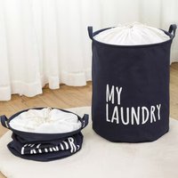 1pc/Household Laundry Basket, Large Capacity, Foldable Dirty Clothes Storage Basket, Dormitory Clothing Storage Basket