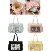 Ballet Girls Large Capacity Kawaii Itabag Japanese Transparent JK Shoulder Crossbody Bags Gift For Friends Teenage School Bags