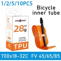 AliExpress NONE 1/2/5/10PCS Road Bicycle Tpu Inner Tube Ultra Light 700c 45/65/85mm Presta Valve Bicycle Inner Tube French Air Nozzle Inner Tube
