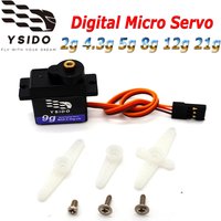 YSIDO 2g 3.7g 4.3g 8g 17g 21g Digital Micro Servo RC Aircraft Drone Mini Car Helicopter Fixed Wing RC Servo Upgrade Model Parts