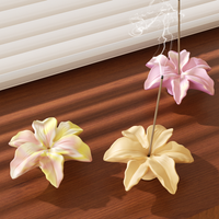 Nicole Concrete Incense Holder Silicone Mold DIY Lily of Purity Incense Burner Jesmonite Mould Home Decoration