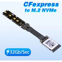 ADT CFexpress Type B to M.2 NVMe MKey 2280 NGFF SSD PCI-E 4.0 X2 Extender Adapter Card For Canon R5 Nikon Z6Z7 XBOX Storage Card