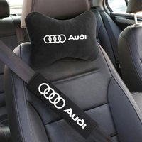 A pair Of Car Seat Head Neck Rest Cushion Headrest Pillow Pad Auto Accessories for Audi A4 A3 A5 A6 A1 A7 A8 Q2 Q3 Q5 Q7 Q8 TT