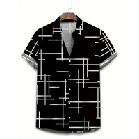 New Men's Large Size Shirts Daily Versatile Comfortable Breathable Short-sleeved Men's Button-down Shirts Fashion Men's Clothing
