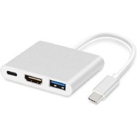 3 in 1 Usb Hub USB-C To HDMI-compatible Cable Converter for Samsung Huawei iPad USB 3.1 Type C To HD 4K USB 3.0 Adapter Cable