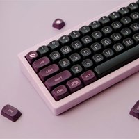 Retro Black Keycaps Set,126 Keys MOA Profile Double Shot Custom PBT Key Caps For MX Mechanical Keyboard 60% 65% 75% 98% 100%