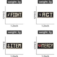 Red Heart Mercy Badge Enamel Pins Undertale Game ACT ITEM Brooch Lapel Badge Backpack Funny Jewelry Accessories Gift for Friend