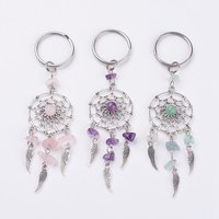 Dream Catcher Keychain Cute Creative Bag Pendant Car Key Accessories Colorful Trendy Keyring Fashion Artistic Decor 1pcs