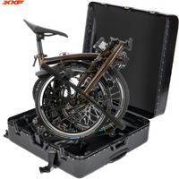 ABS Hard Folding Bike Case, Travel Box, Waterproof, Shockproof, Bike Suitacase, Storage Luggage, Bicycle Accessories