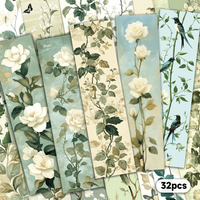32pcs,Vintage Floral and Bird-Themed Bookmarks, Ideal for Teachers, Readers, and Book Lovers, Perfect Birthday and New Year Gift