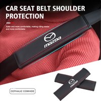 For Mazda Leather Car Seat Belt Cover Shoulder Pad Neck Protection Axela Speed 6 CX3 CX4 CX5 CX7 CX8 CX9 MS Demio