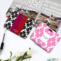 K-Kate-SpadeS Flower ID Card Holders Lanyards Girls Door Card Case Hanging Rope Women Badge Holder Neck Strap Business Card