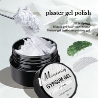5g Solid Gypsum Painting Nail Gel Polish For 3D Sculpting Creative Sand Texture Floral Designs UV LED Nail Plastic Gel Art Decor