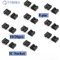 10PCS / 20PCS DIP-8 IC Sockets 8 Pin 8DIP 8 DIP 2.54MM Adapter Solder Type Integrated Circuit IC Sockets