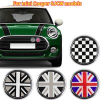 Advanced Metal Front Grille Emblem, Durable Zinc Alloy Car Badge, with Crystal Epoxy Resin Finish, for Mini Cooper SJCW Models