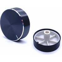 1pcs 40X20mm 6mm Shaft Hole Aluminum Alloy Encoder Volume Control Audio Potentiometer Knob cap ( D-axis )