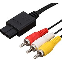 1.8m AV Cable Composite Video Cord 6 Feet Line Compatible with Nintendo 64/N64/GameCube/SNES TV Game Console