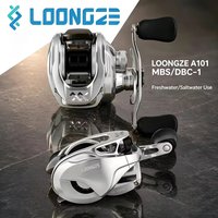 LOONGZE Airlite Low-profile Baitcasting Reel A101DBC-1/MBS CNC All-Metal Compact BFS with Electromagnetic/Magnetic Brake System