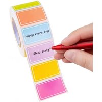 Random Color Handwritten Waterproof Self-Adhesive Labels Colorful Stickers for Bullet Journal Name Tag Classification Marking