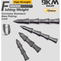 9KM Nail Weights for Bass Fishing - Insert Sinkers for Fishing Lures, Neko Rig and Wacky Rig - Sinkers Bass Fishing