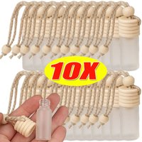 5ml Frosted Glass Hanging Aroma Diffuser Car Fragrance Bottle Suitable for Essential Oils Air Fresheners Car Fragrance Pendants