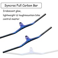 AliExpress NONE Syncros Mtb Integrated Handlebar 28.6mm Carbon Fiber 680-800mm Width Various Length Options for Mountain Bike Components