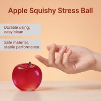 Apple Squishy Stress Ball Soft Fidget Sensory Toy Stress Relief Squeeze Ball Cute Apple Shape Kid Adult Gift Quick Rebound