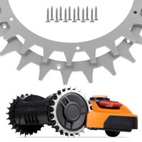 1Set Robotic Lawn Mower Wheel Spikes for Worx Landroid S/M/L Traction Wheel Antiskid Deburred Spikes 205/225mm Galvanizing