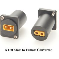 D Type XT60 Male to Female Convertor XT60 Wireless XLR Chassis Panel Mount Adapter for RC FPV Toy Car Plane Drone Battery