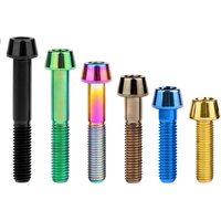 AliExpress Wanyifa Titanium Bolts M8x 15 20 25 30 35 40 45 50 60 70mm Allen Key Taper Head Screw for Bicycle Motorcycle Car Ti Fastener