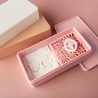 Cornstarch Container Precise Box Polymer Clay Durable Non-stick Powder Storage Box Container Ceramic Clay Pottery Making Tools