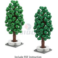 147 PCS 5 Petals Flower Tree Model Building Blocks Creative City Garden Scene Street Plants MOC Construction Bricks Kid Toy Gift