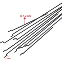 10PCS Z-Type Servo Pull Rod Diameter 1.2mm Length 12/14/16/18/26cm Steel Wire Pull Rod Servo Angle Control Lever For RC Airplane
