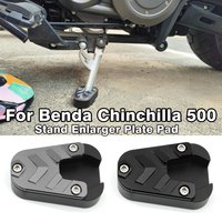 For Benda Chinchilla 500 Chinchilla500 Enlarger Extension Plate Motorcycle Kickstand Side Stand Foot Enlarge Extension Pedal