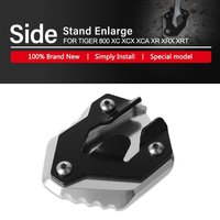 Kickstand Support Plate For Tiger 800 XC 2010-2014 800 XCx XCa XR XRx XRt 2015-2023 2022 2021 CNC Extension Side Stand Plate Pad
