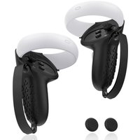 HUADAI design Controller Grips Cover Compatible with Quest 2 Accessories, Silicone Grip Cover Protector with Knuckle Straps