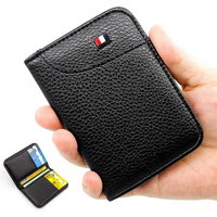 Portable Super Slim Soft Wallet for Men PU Leather Mini ID Credit Card Wallet Purse Card Holders Wallet Thin Small Short Wallets