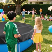 Solar Pool Cover Round Solar Blanket Pool Cover Foldable Dustproof Blanket Protector Replacement Parts Hot Tub Accessories For