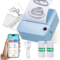 Portable Mini Wireless Photo &Label Printer Compatible for iOS/Android,Wireless Thermal Printer with Instant PhotoPrinting